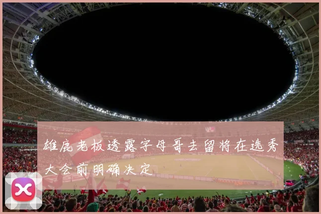 雄鹿老板透露字母哥去留将在选秀大会前明确决定